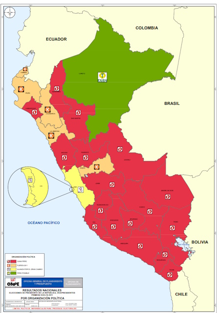 Primera vuelta elecciones Perú 2016