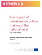 The impact of narratives on policy-making at the national level. The case of Italy